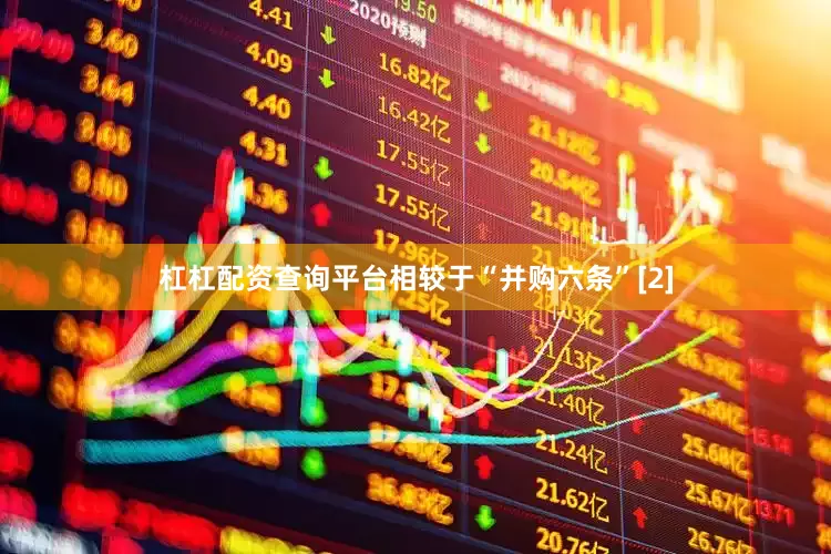 杠杠配资查询平台相较于“并购六条”[2]